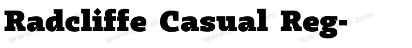 Radcliffe Casual Reg字体转换 Radcliffe Casual Reg字体转换